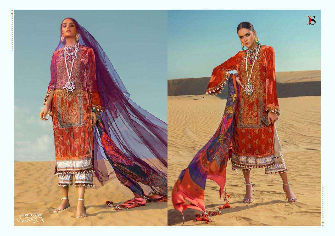 Sana Safinaz Linen-19 Deepsy Jam Cotton Silk Suits Sana Safinaz Linen-19 Deepsy Jam Cotton Silk Suits